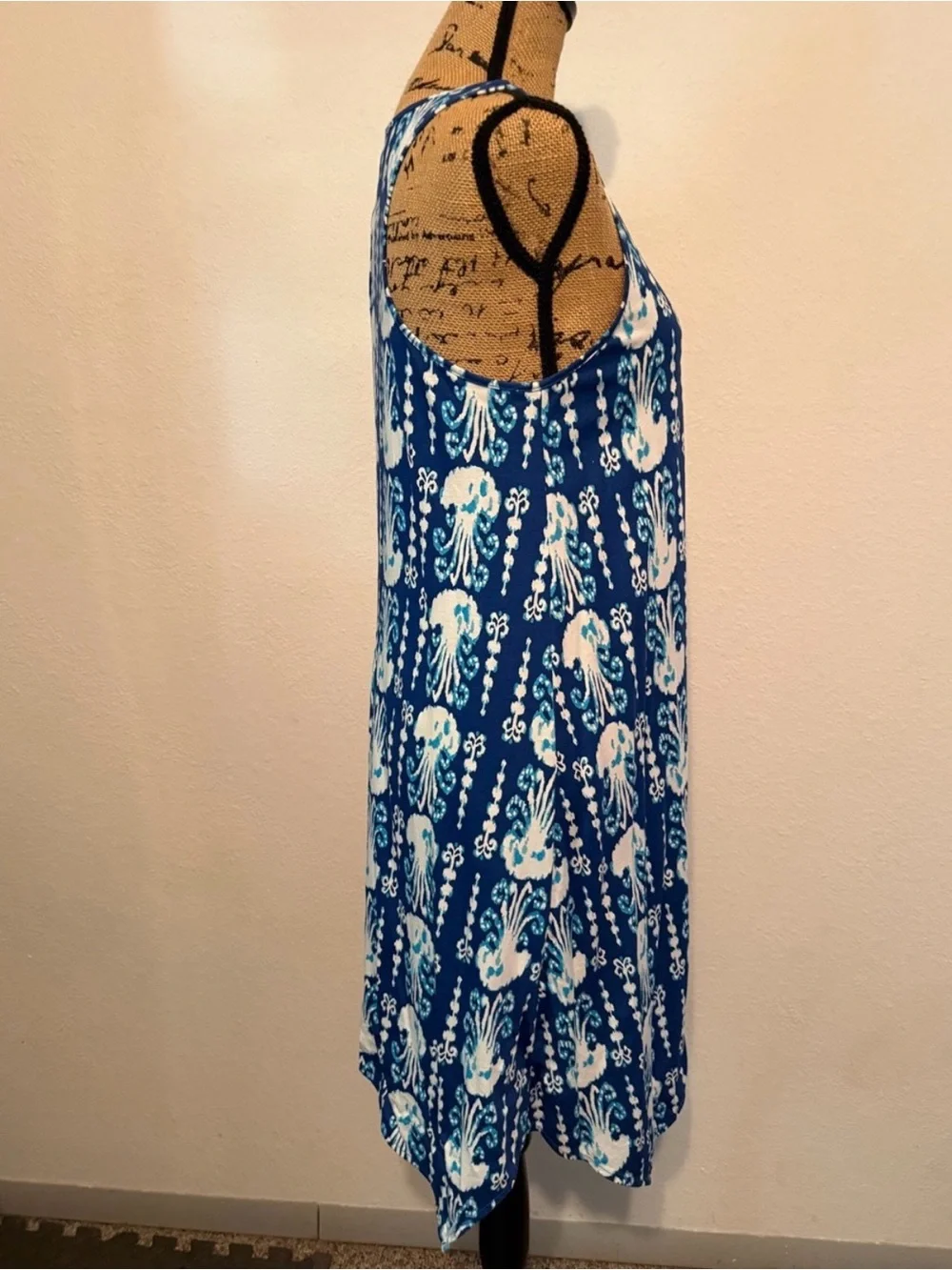 Blue Lily Pulitzer Melle Indigo Get In Line Tank Dress Small
